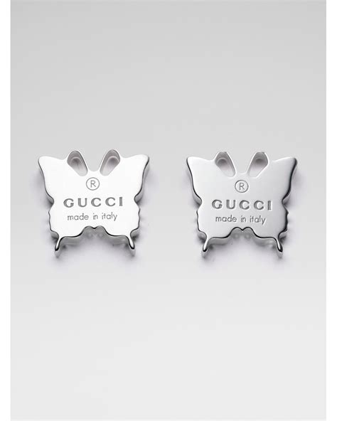 gucci marmont silver bracelet|gucci silver butterfly earrings.